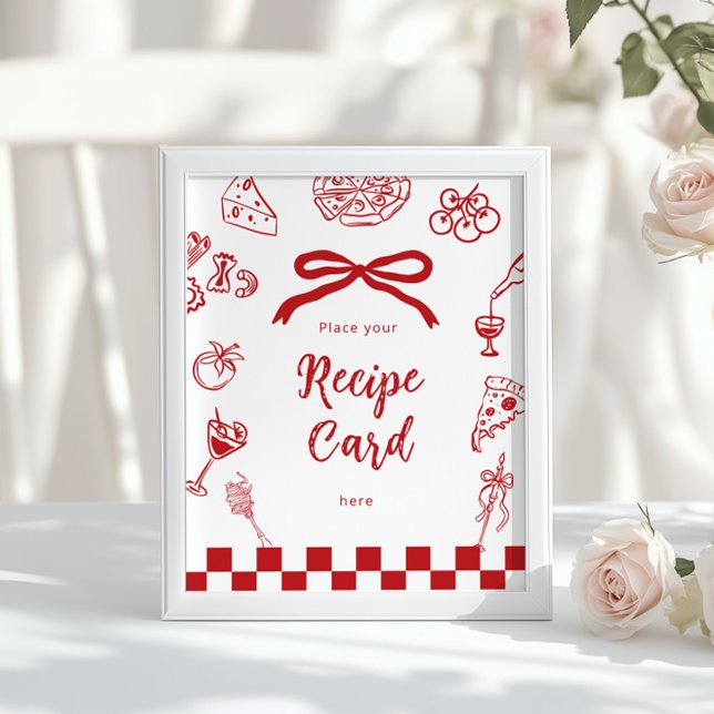Italian Place you recipe card Thats Amore theme Poster (Skapare uppladdad)