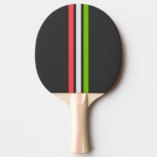 Italian Sport Stripe Ping Pong Paddle Pingisracket (Framsidan)