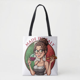 Italian Themed Tote Tygkasse