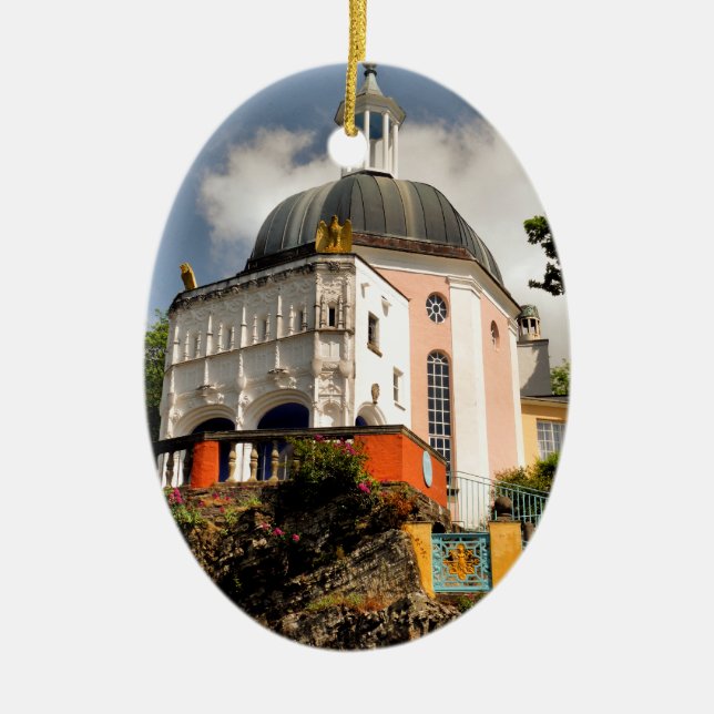 ITALIAN VILLAGE WALES JULGRANSPRYDNAD KERAMIK (Framsidan)