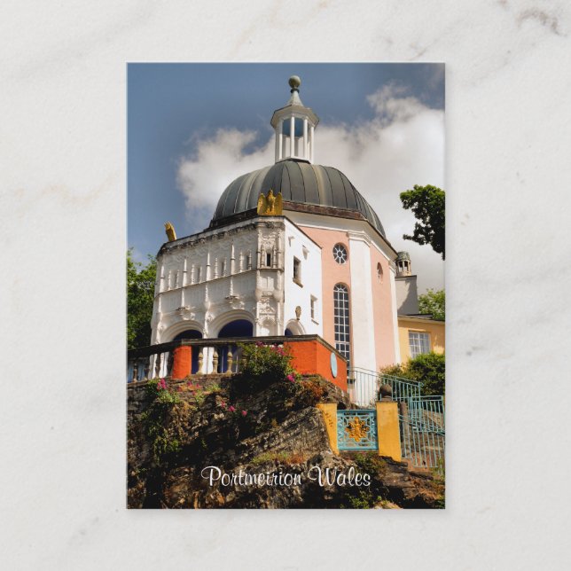 ITALIAN VILLAGE WALES VISITKORT (Framsida)