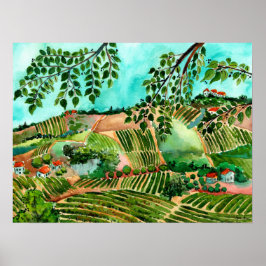 Italian Vineyards Poster