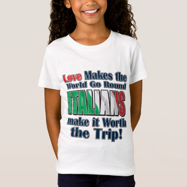 Italianer gör den värd för Resa T Shirt (Framsida)