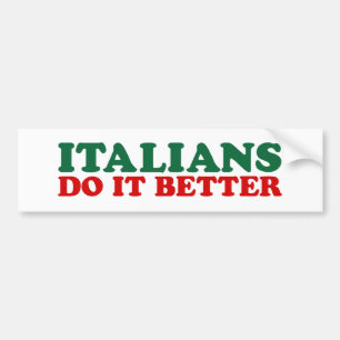 Italianer gör det bättre bildekal