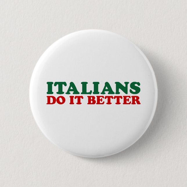 Italianer gör det bättre knapp (Framsida)