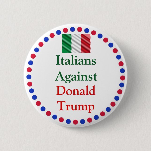 Italianer mot Donald Trump-knapp Knapp (Framsida)