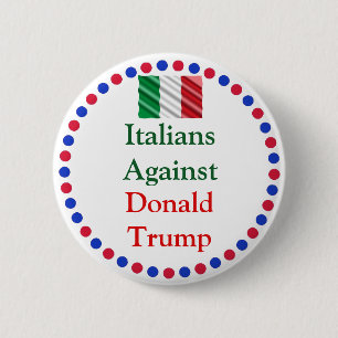 Italianer mot Donald Trump-knapp Knapp