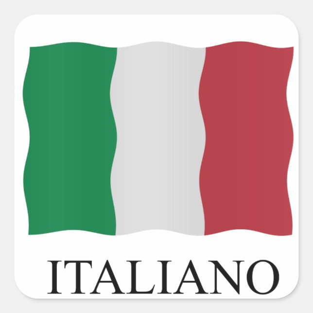 Italiano Fyrkantigt Klistermärke (Framsida)