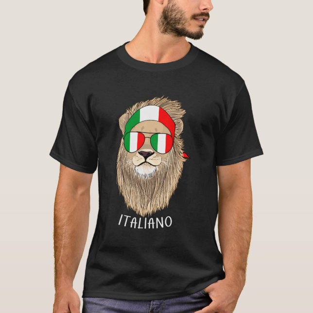Italiano Italienska Italien Flagga Italienska Ital T Shirt (Framsida)