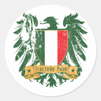 Italiano Puro Runt Klistermärke