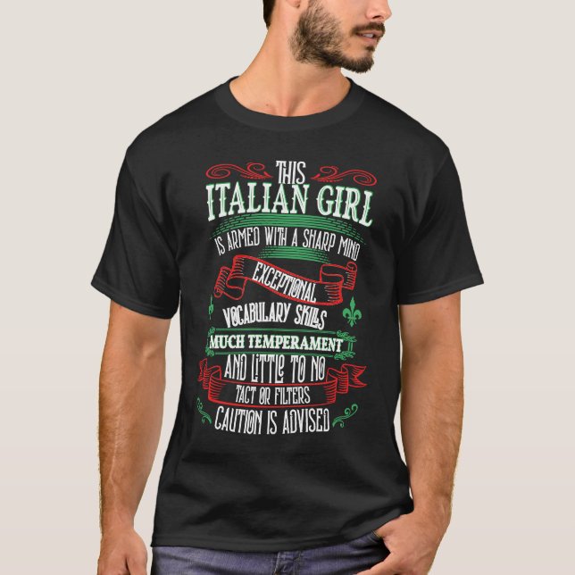 Italiano Roots Italy Flag Native Italia Italian Gi T Shirt (Framsida)