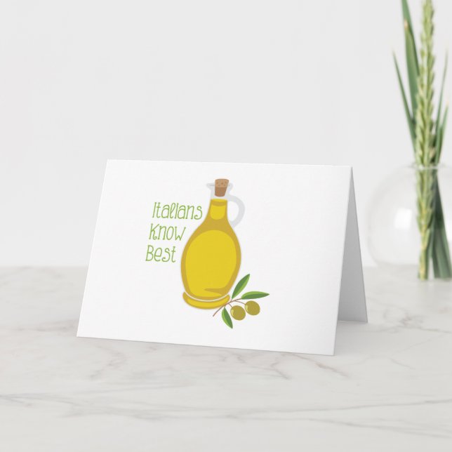 Italians Know Best Kort (Framsida)