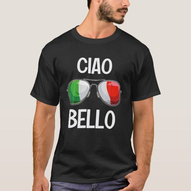 Italiansk funny Italien Slang Italia Pun Buongiorn T Shirt (Framsida)