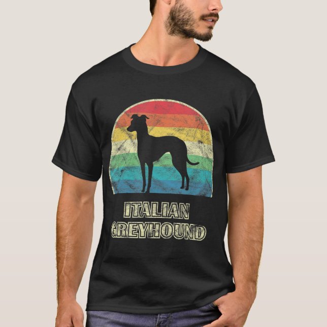 italiansk greyhound-hund t shirt (Framsida)