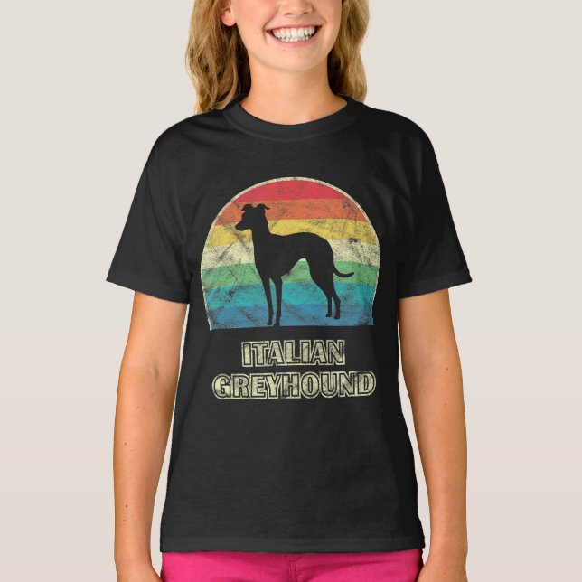 italiansk greyhound-hund t shirt (Framsida)