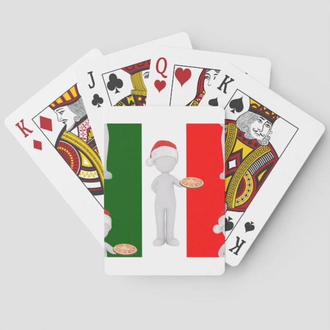 italiansk julmas spel kort (Baksidan)