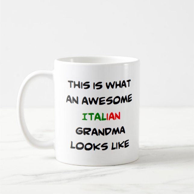 italiansk morma, fantastisk kaffemugg (Vänster)