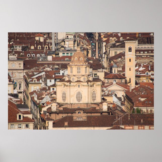 italiansk stad tak viewancient,arkitektur,byggnad poster (Framsidan)