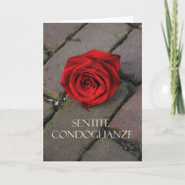 italiansk symati Sentite Condoglianze Kort