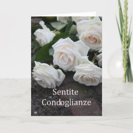 italiansk symati Sentite Condoglianze Kort
