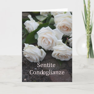 italiansk symati Sentite Condoglianze Kort