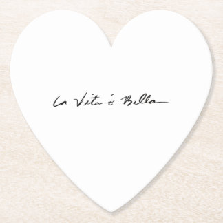 italianskt citat la vita é bella Stone underlägg Papper