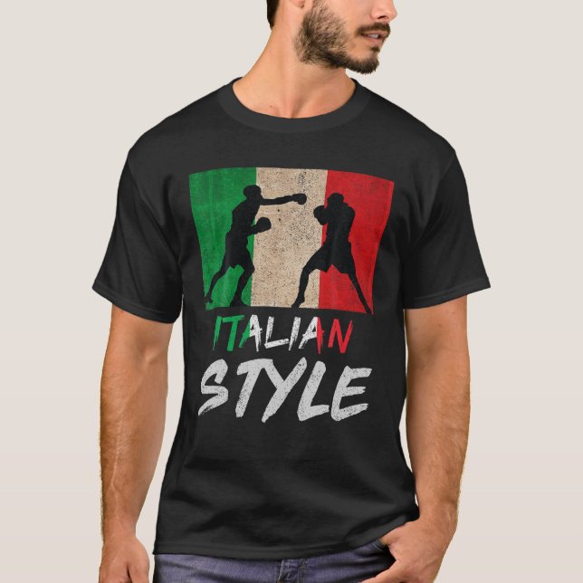 Italiarna Boxing Stil Pride Boxing Manar Boys T Shirt (Framsida)