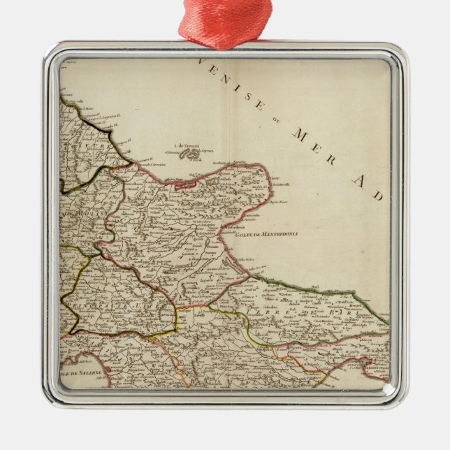 Italien 10 julgransprydnad metall (Framsidan)