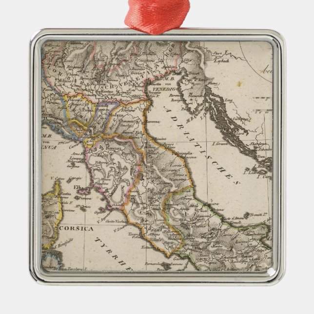 Italien 11 julgransprydnad metall (Framsidan)