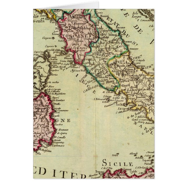 Italien 13 hälsningskort (Framsidan)