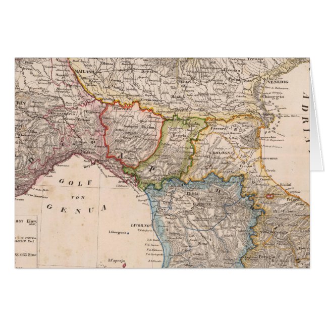 Italien 15 hälsningskort (Framsidan Horizontal)