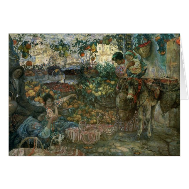 Italien 1911 hälsningskort (Framsidan Horizontal)