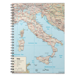 Italien 1 anteckningsbok med spiral