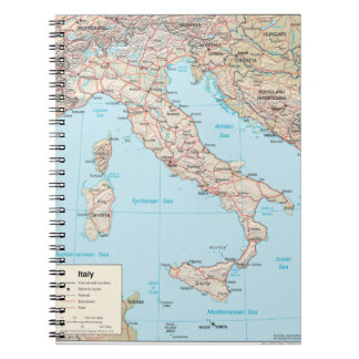 Italien 1 anteckningsbok med spiral