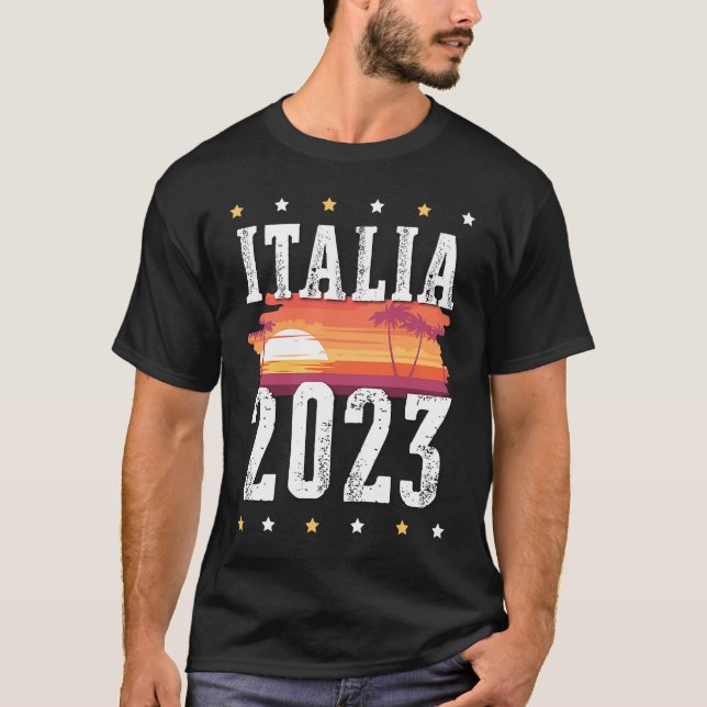 Italien 2023 Italia Vacation Travel Team T Shirt (Framsida)