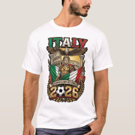 Italien 2026 Personlig T-Shirt för Fotbollsfans