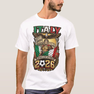 Italien 2026 Personlig T-Shirt för Fotbollsfans 