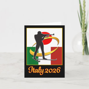 Italien 2026 skidskytte Japan Italien flaggor 2026 Kort