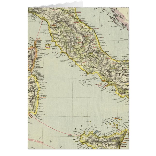 Italien 24 hälsningskort (Framsidan)