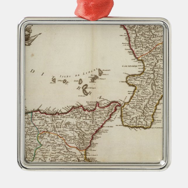 Italien 25 julgransprydnad metall (Framsidan)