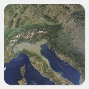 Italien 2 fyrkantigt klistermärke