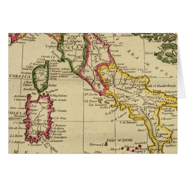 ITALIEN 3 HÄLSNINGSKORT (Framsidan Horizontal)