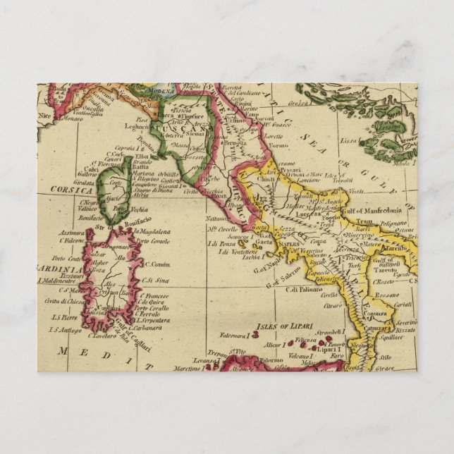 ITALIEN 3 VYKORT (Framsida)