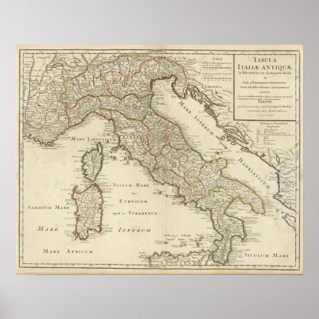 ITALIEN 4 POSTER (Framsidan)