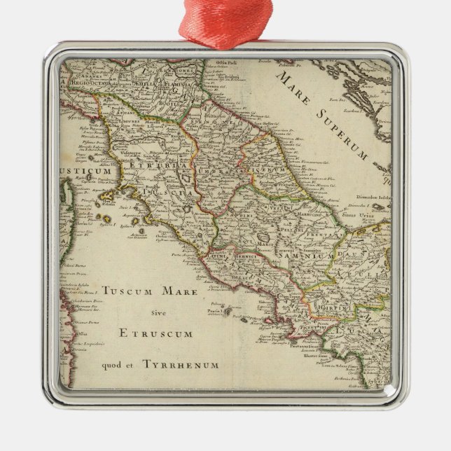 Italien 5 julgransprydnad metall (Framsidan)