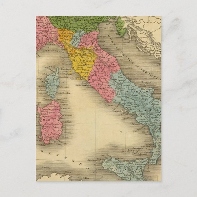 Italien 8 vykort (Framsida)