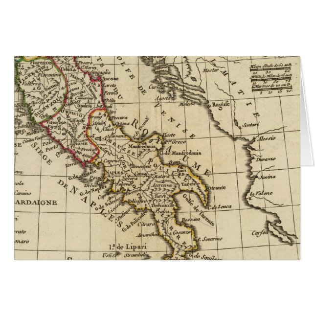 ITALIEN 9 HÄLSNINGSKORT (Framsidan Horizontal)