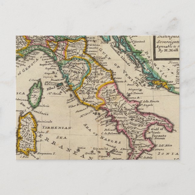 ITALIEN 9 VYKORT (Framsida)