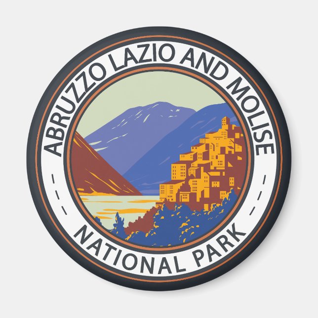 Italien Abruzzerna, Latium och Molise nationalpark Magnet (Framsidan)