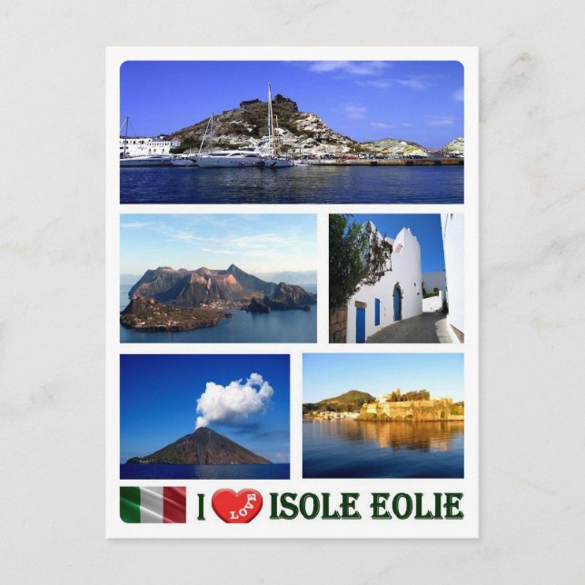 Italien - Aeoliska öarna - I Kärlek - Vykort (Framsida)